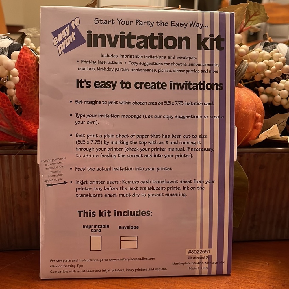 Halloween Themed Easy to Print Invitations - Picture 3 of 3